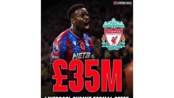 3500万→0?天空:水晶宫已接受格伊离队事实,说服他续约很困难