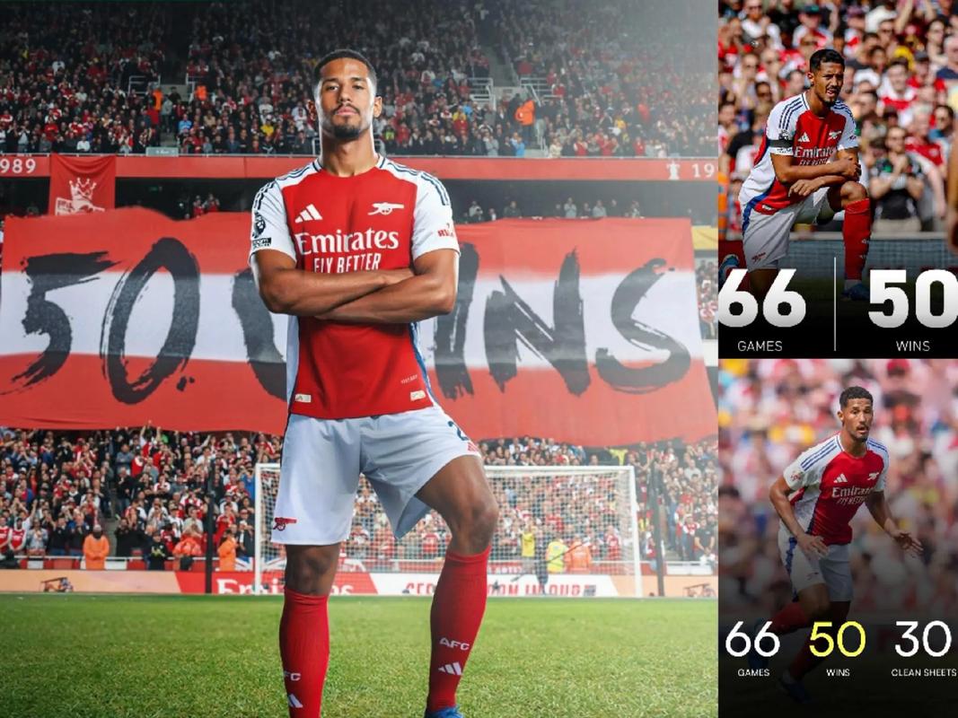即将续约五年!萨利巴是阿森纳队史最快取得英超50胜的球员