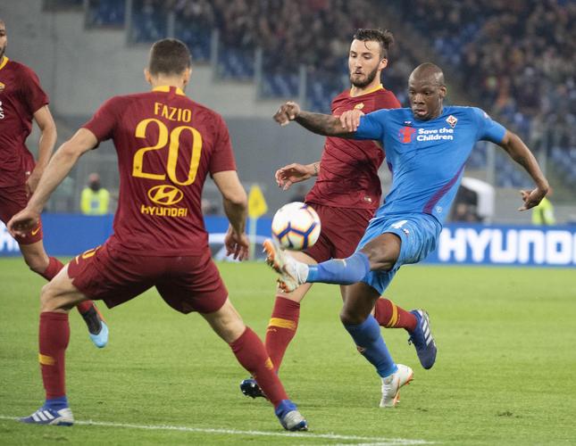 罗马客战佛罗伦萨首发：齐米卡斯、克里斯坦特先发，多夫比克出战