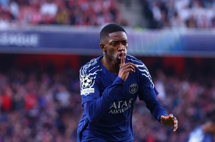 队报：尽管右大腿有伤，登贝莱仍参加了巴黎的训练