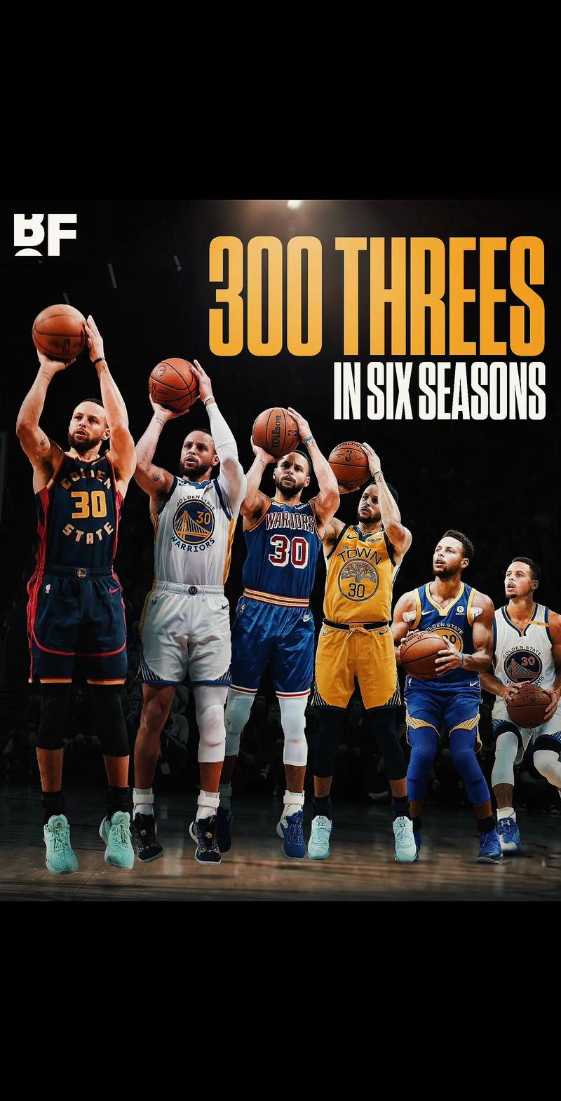 库里：迈尔斯是第一个让我每场投15个三分的人 当时我完全不敢信